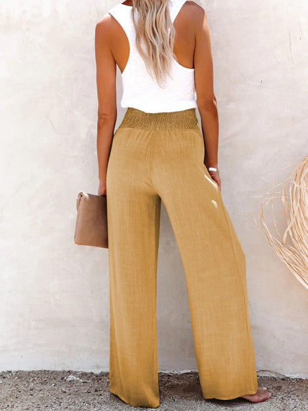 Button High Waist Pants