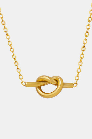 Gold Tying The Knot Necklace