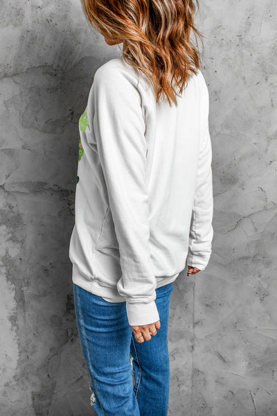 All the Clovers Dropped Shoulder Sweatshirt