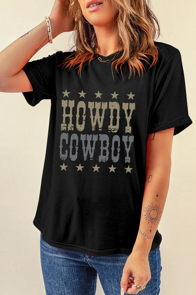 Howdy Cowboy Short Sleeve T-Shirt