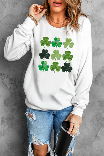 All the Clovers Dropped Shoulder Sweatshirt