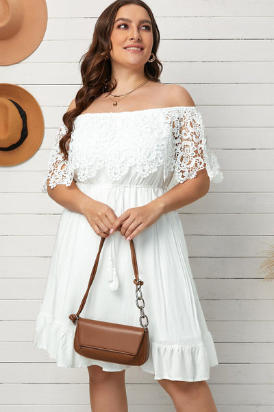 Lace Off-Shoulder Dress+