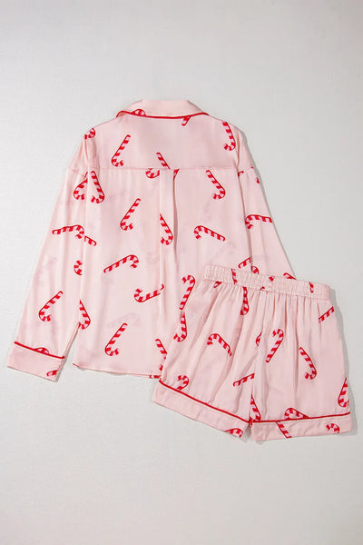 Candy Cane Long Sleeve Pajama Set