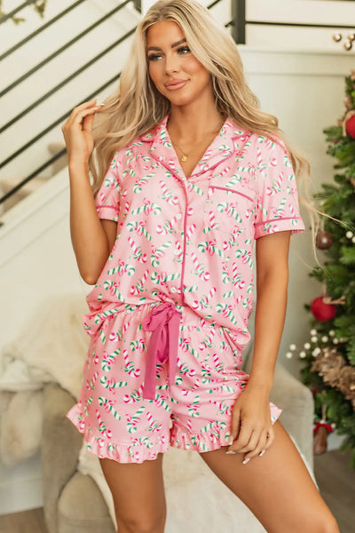 Candy Cane Pajama Set