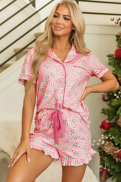 Candy Cane Pajama Set