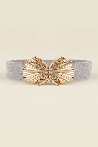 Gold Buckle Elastic Belt