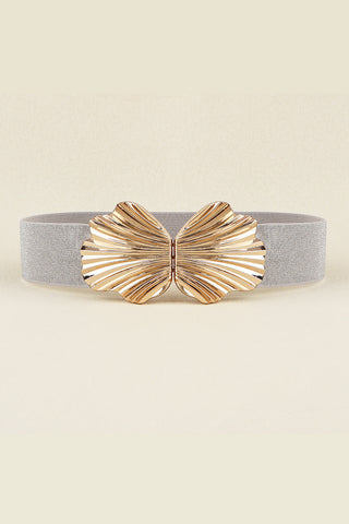 Gold Buckle Elastic Belt