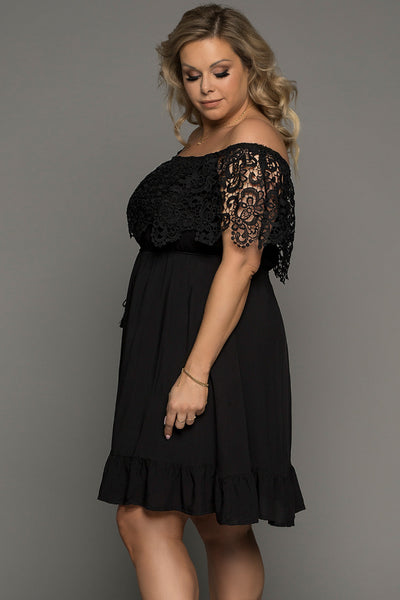 Lace Off-Shoulder Dress+