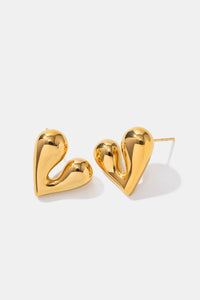 Deep Hearts Stud Earrings