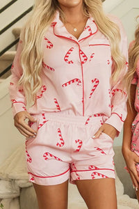 Candy Cane Long Sleeve Pajama Set