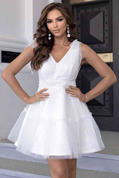 White Tulle Skater Dress