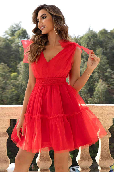 Red Tulle Skater Dress