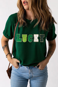 LUCKY Patchwork T-Shirt