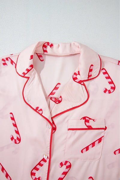 Candy Cane Long Sleeve Pajama Set