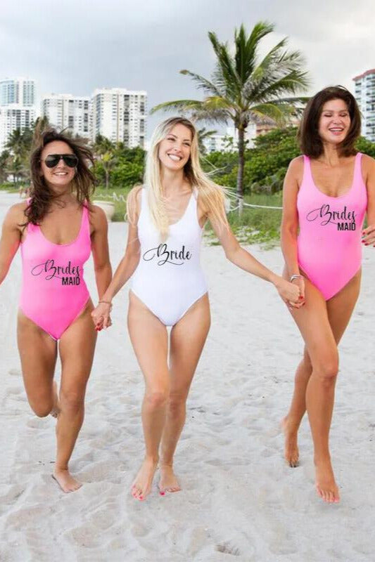 Bride/Bridesmaid Bachelorette Weekend One-Piece Swimsuit