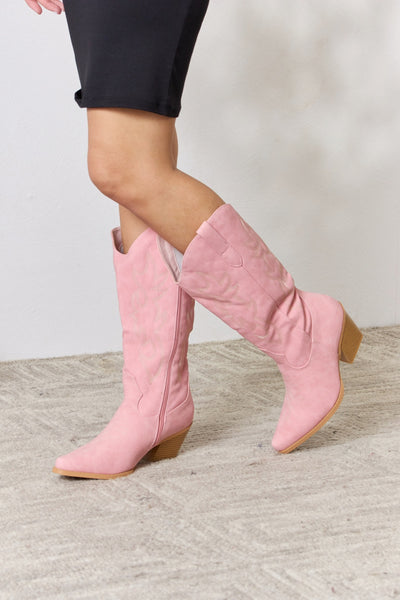 Bubble Gum Pink Cowboy Boots