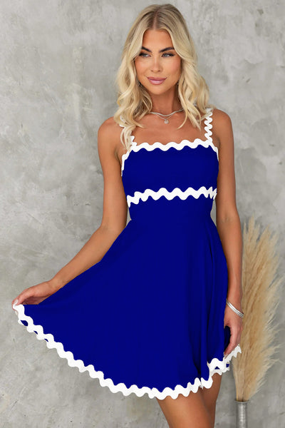 Ric Rac Trim Fit and Flare Dress