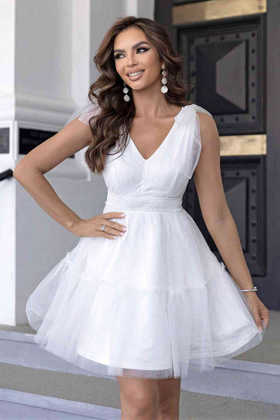 White Tulle Skater Dress