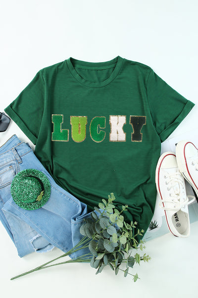 LUCKY Patchwork T-Shirt