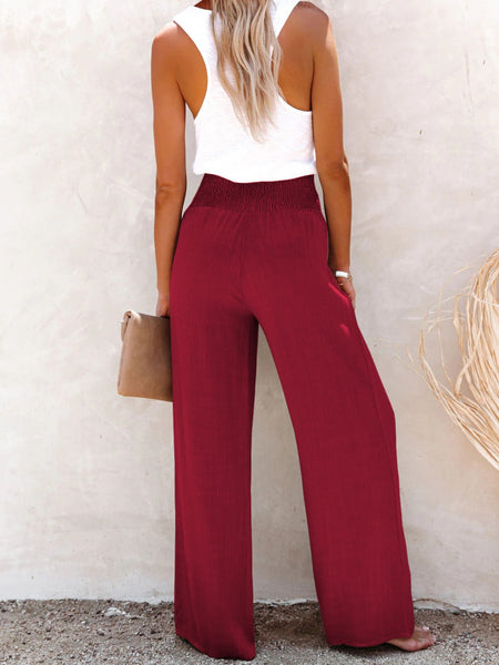 Button High Waist Pants