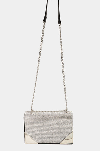 Rhinestone Studded Crossbody Bag