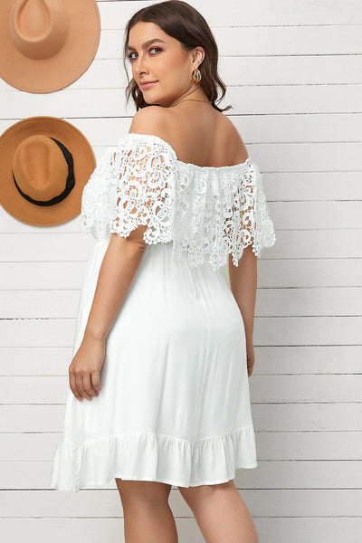 Lace Off-Shoulder Dress+