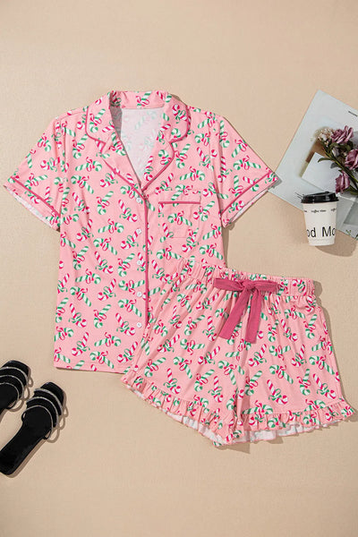 Candy Cane Pajama Set