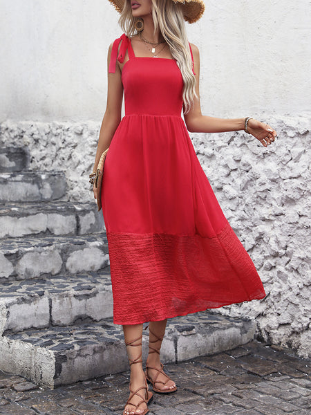 Scarlett Smocked Sleeveless Midi Dress