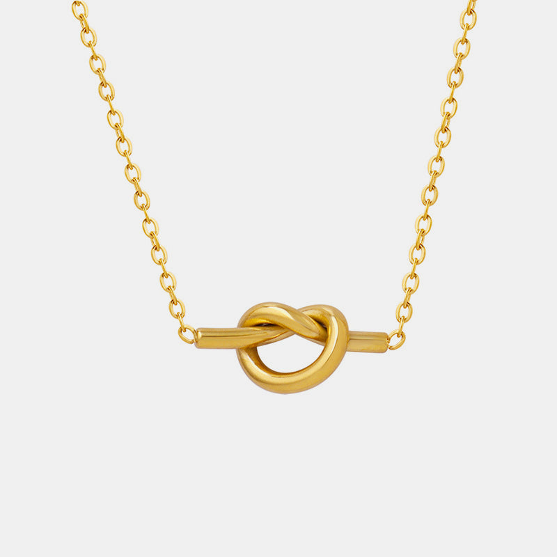 Gold Tying The Knot Necklace