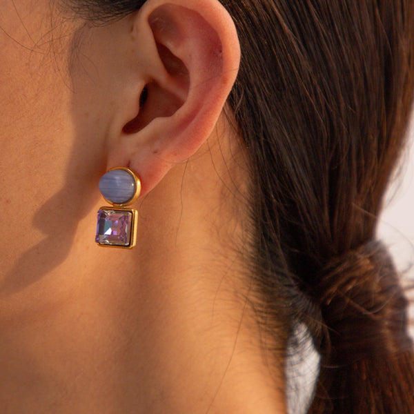 Geometric Drop Earrings