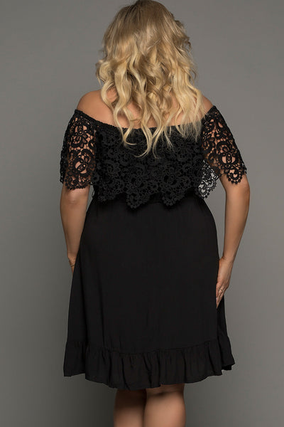 Lace Off-Shoulder Dress+