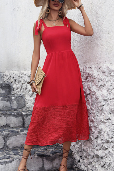 Scarlett Smocked Sleeveless Midi Dress