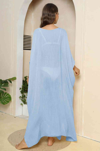 Three-Quarter Sleeve Long Cover-Up