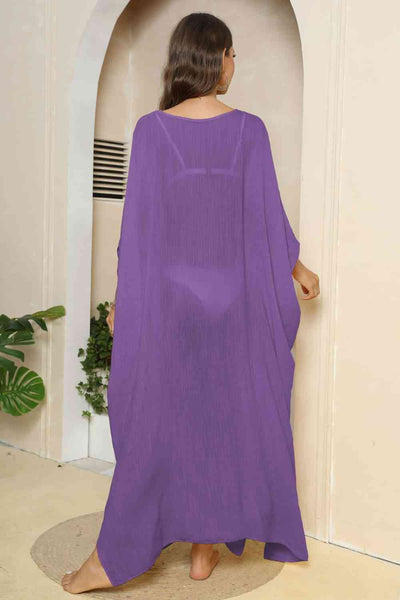 Three-Quarter Sleeve Long Cover-Up