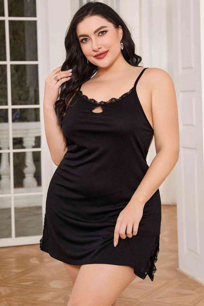 Black Backless Night Dress+