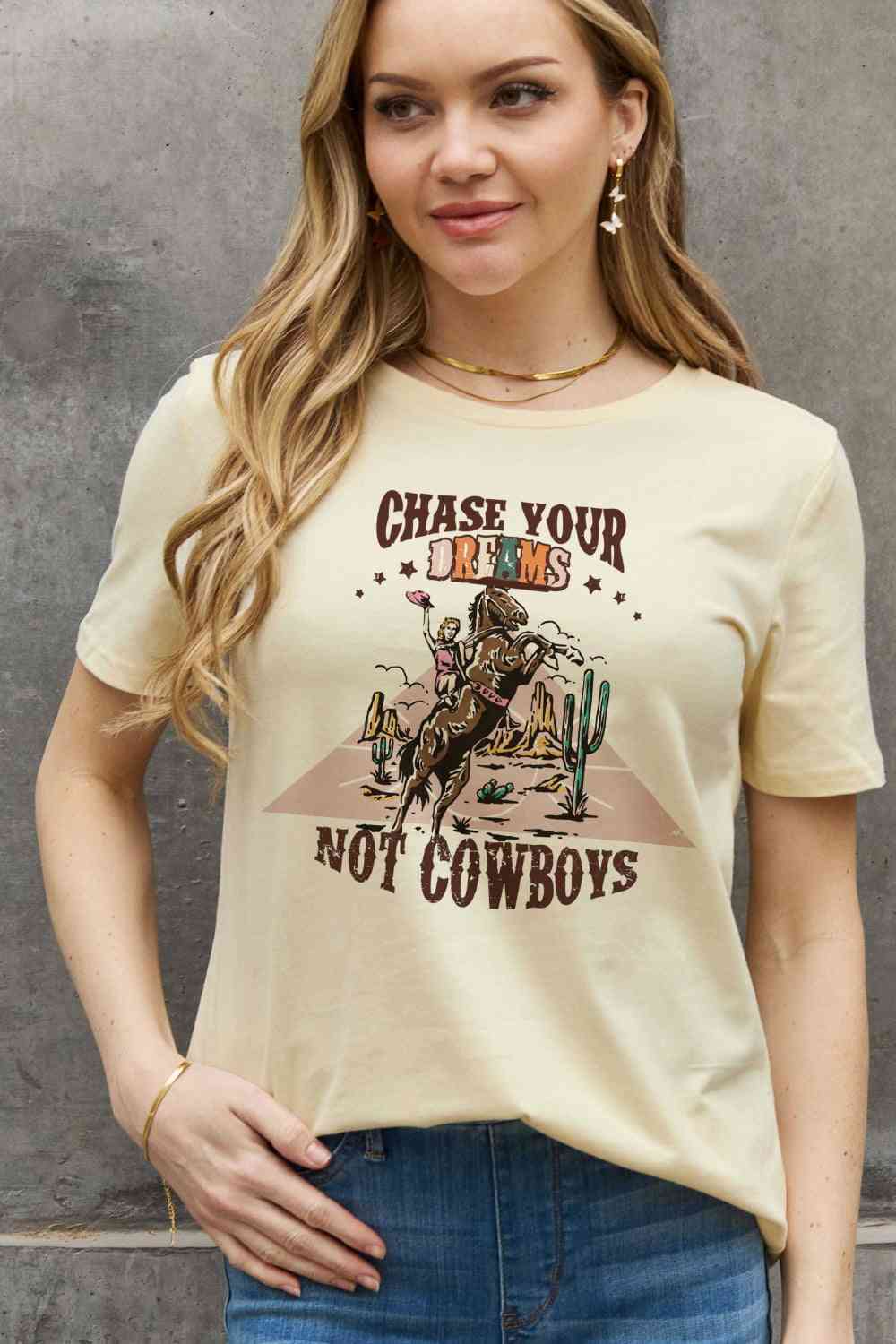 Chase Dreams Not Cowboys Graphic Tee