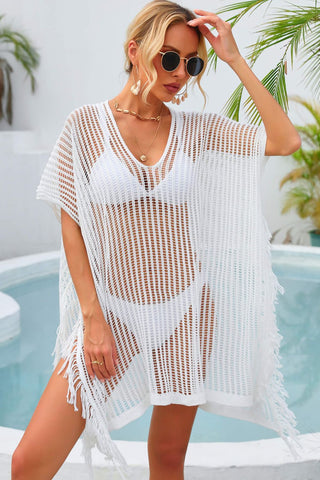 Fringe Trim Swim Cover Up