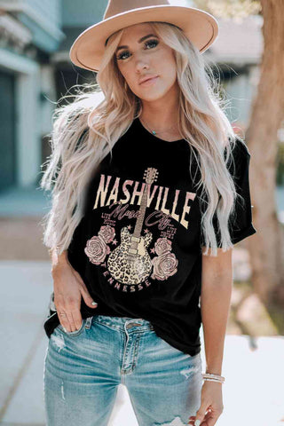 Nashville Guitar Graphic Tee