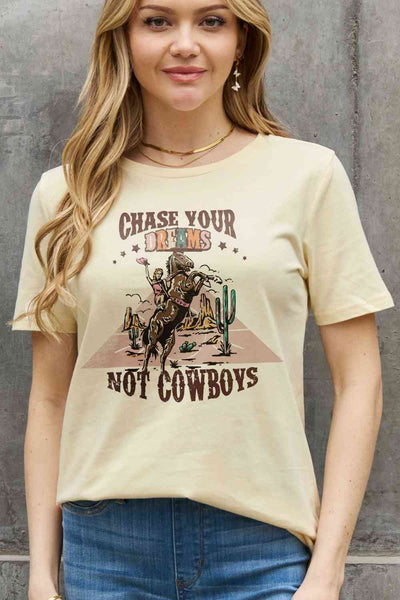 Chase Dreams Not Cowboys Graphic Tee